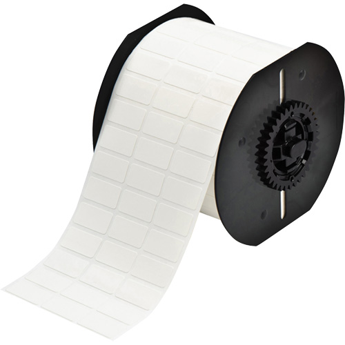 B33 Series Repositionable Adhesive Labels, Vinyl, 1" L x 0.5" H, White Industrial Sales