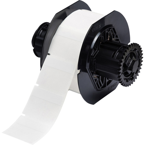 B33 Series Self-Laminating Labels, Vinyl, 1.75" L x 1.5" H, White Industrial Sales