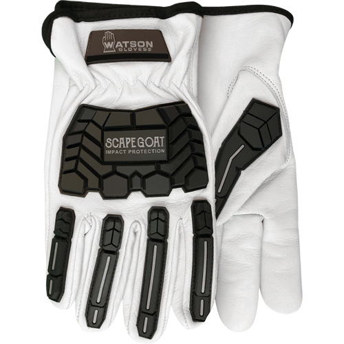 Scape Goat Impact Gloves, Medium, Goatskin Palm, Slip-On Cuff Industrial Sales
