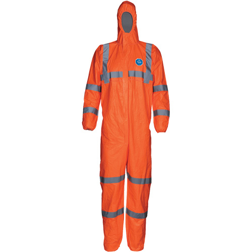 HV High Visibility Coveralls with Hood, Small, Orange, Tyvek&reg; 500 Industrial Sales