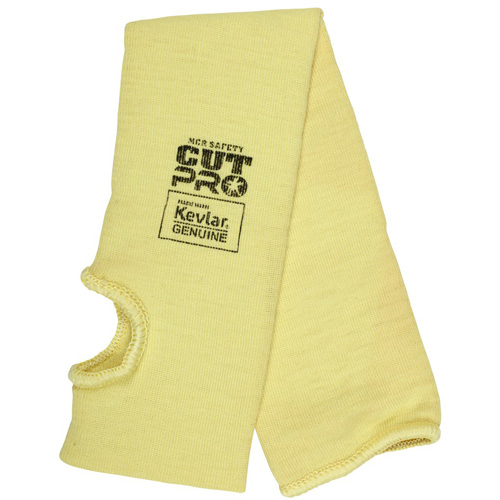 Safety Cut Pro Cut Resistant Sleeve, Kevlar&reg;, 18", ASTM ANSI Level A3, Yellow Industrial Sales