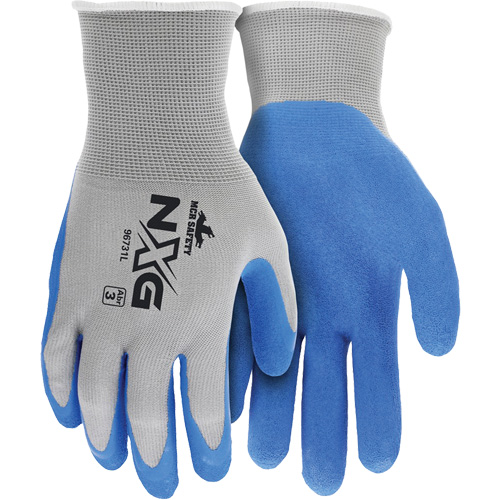 Gants enduits NXG, Grand, R&ecirc;vetement Latex de caoutchouc, Calibre 13, Enveloppe en Nylon Industrial Sales