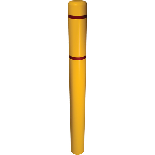 Bollard Cover, 6" Dia. x 52" L, Yellow Industrial Sales
