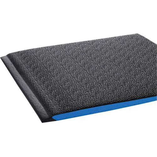 Tapis ergonomiques Wear-Bond Comfort-King, Rugueux, 3' x 5' x 9/16", Noir, Mousse de vinyle Industrial Sales