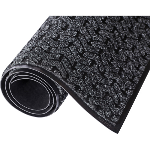 Tapis d'accueil Performance Tire-Track, Essuie-pieds/grattoir, 4' x 8' x 3/8", Charbon Industrial Sales