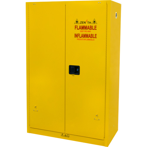 Flammable Storage Cabinet, 45 gal., 2 Door, 43" W x 65" H x 18" D Industrial Sales