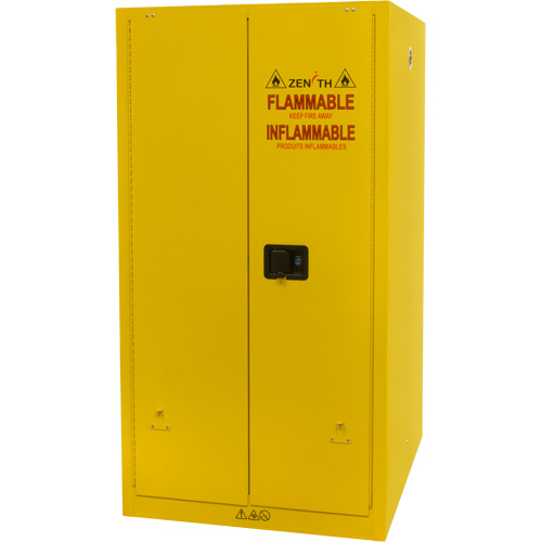 Flammable Storage Cabinet, 60 gal., 2 Door, 34" W x 65" H x 34" D Industrial Sales