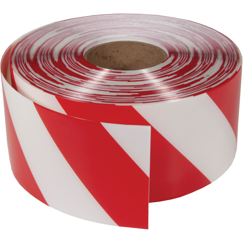 ArmorStripe&reg; Ultra Durable Floor Tape, 4" x 100', PVC, Red and White Industrial Sales
