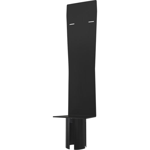 Porte-distributeur pour poteaux de barri&egrave;re pour le contr&ocirc;le des foules, Noir Industrial Sales