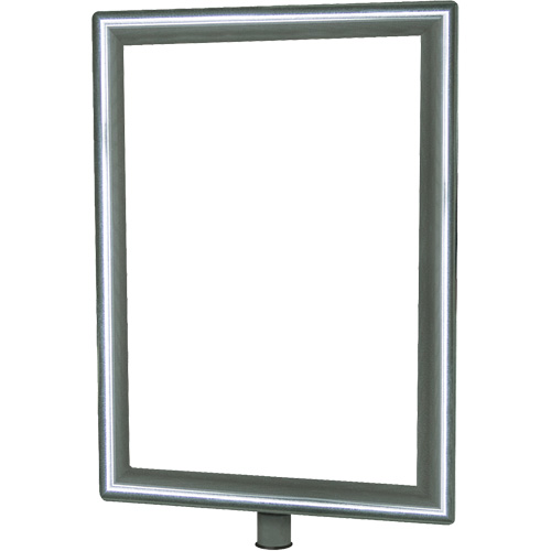 Porte-enseigne vertical robuste pour montant classique, Chrome poli Industrial Sales