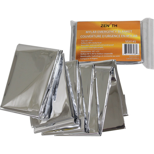 Couverture d'urgence, Polyester aluminis&eacute; Industrial Sales