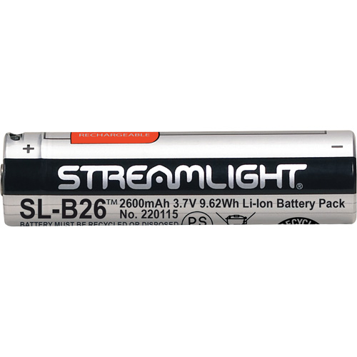 SL-B26&reg; Rechargeable USB Battery Pack, 18650, 3.7 V Industrial Sales