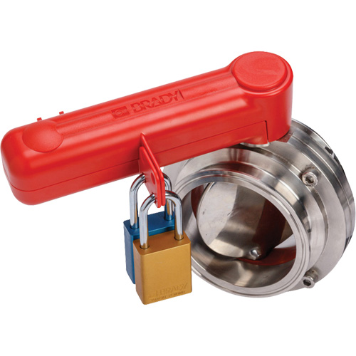 Dispositif de cadenassage pour poign&eacute;e de tirage, Type Papillon Industrial Sales