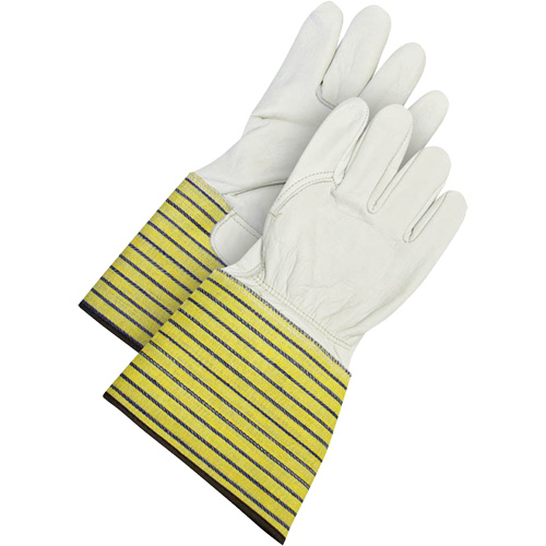 Classic Fitter's Gloves, Large, Grain Cowhide Palm, Fleece Inner Lining Industrial Sales