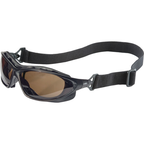 Uvex HydroShield&reg; Seismic&reg; Safety Goggles, SCT-Grey Lens, Anti-Fog/Anti-Scratch, Closed Vent Industrial Sales
