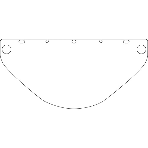 Visi&egrave;re de s&eacute;curit&eacute; universelle Dynamic, Polycarbonate, Teinte Transparent Industrial Sales