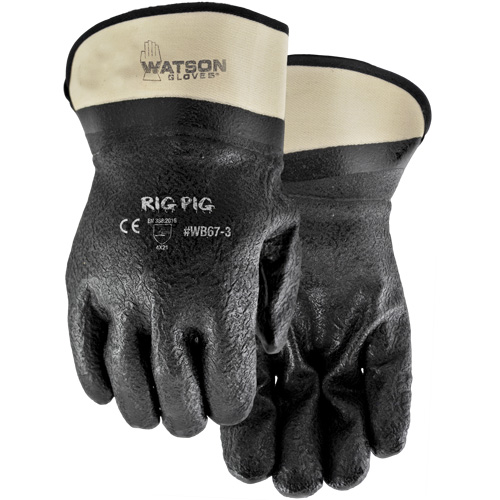 Gants Rig Pig, Taille unique, R&ecirc;vetement Nitrile/PVC, Enveloppe en Jersey Industrial Sales