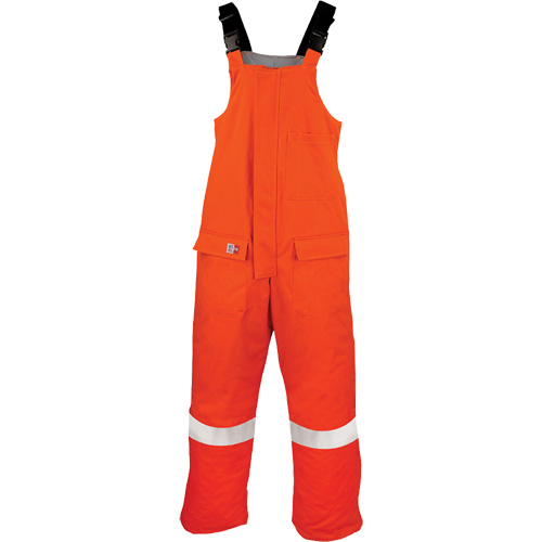 Westex UltraSoft&reg; AllOut Quilt Lined Winter Bib Overall, Small, High Visibility Orange Industrial Sales