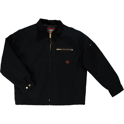 Duck Chore Jacket, Men's, Small, Black Industrial Sales