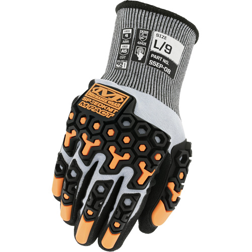 Gants antichocs r&eacute;sistants aux coupures SpeedKnit M-Pact, Taille 7/Petit, Calibre 18, Rev&ecirc;tement Nitrile, Enveloppe en PEHP/Tungst&egrave;ne, ASTM ANSI niveau A5/EN 388 niveau E Industrial Sales