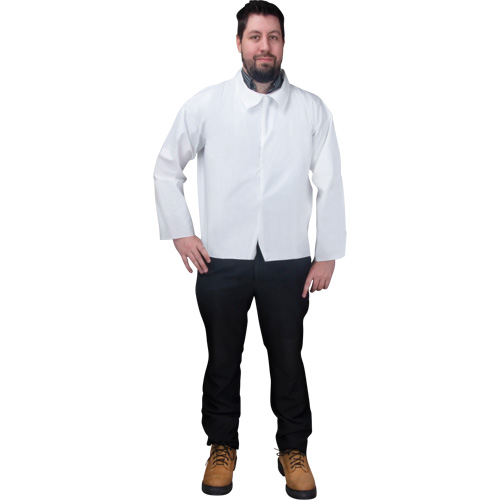 Disposable Shirt, Microporous, Small, White Industrial Sales