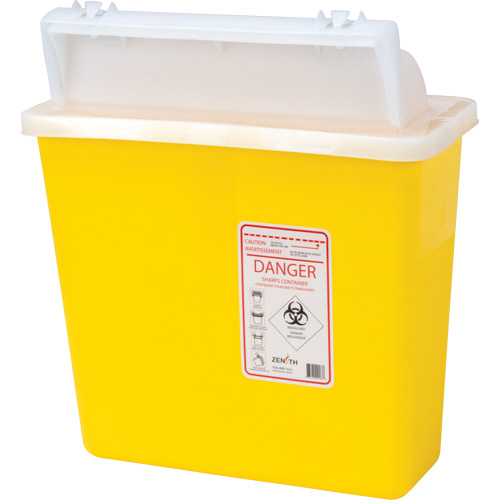 Contenant pour objets pointus et tranchants, Capacit&eacute; de 4,6 L Industrial Sales