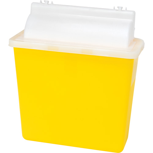 Contenant pour objets pointus et tranchants, Capacit&eacute; de 4,6 L Industrial Sales