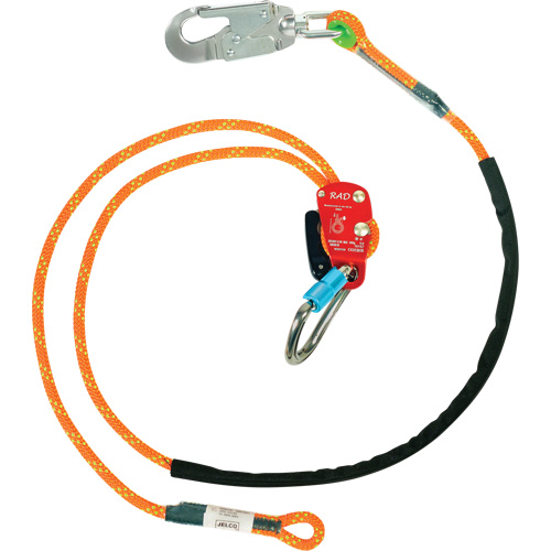 Longe de s&eacute;curit&eacute; avec dispositif de r&eacute;glage RAD, 1 branches, 6', Classe CSA F Industrial Sales