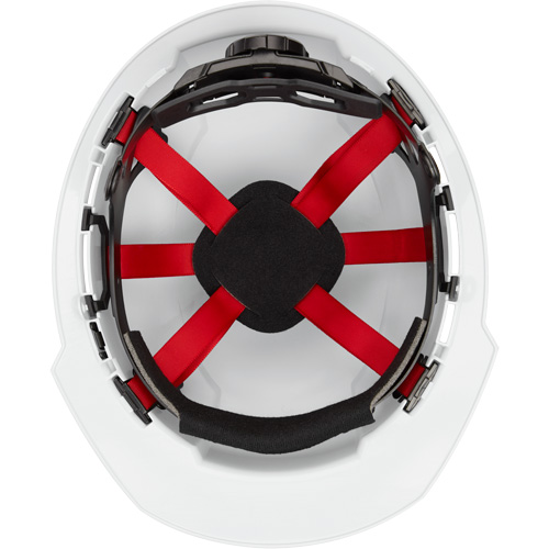 Casque de s&eacute;curit&eacute; &agrave; bordure avant, R&eacute;pond aux normes CSA type 1, Suspension Rochet, Non ventil&eacute; Industrial Sales