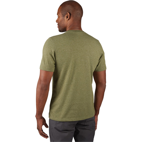 T-shirt de travail hybride, Hommes, Petit, Vert Industrial Sales