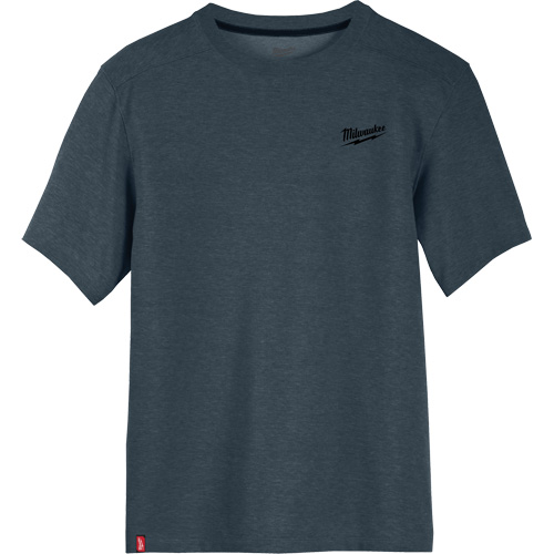 Hybrid Work Tee Shirt, Men's, Small, Blue Industrial Sales