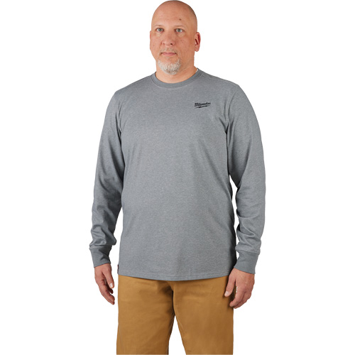 T-shirt de travail hybride, Hommes, Petit, Gris Industrial Sales