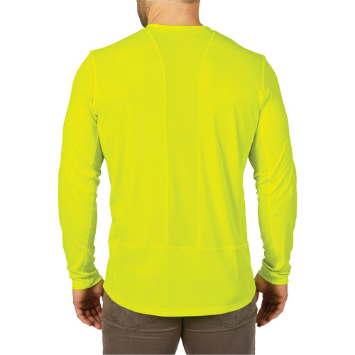 Chandail l&eacute;ger &agrave; haute visibilit&eacute; Workskin, Hommes, Petit, Jaune Industrial Sales