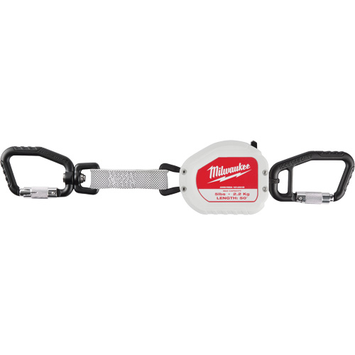 Quick-Connect Tool Lanyard, Retractable, Dual Carabiner Industrial Sales