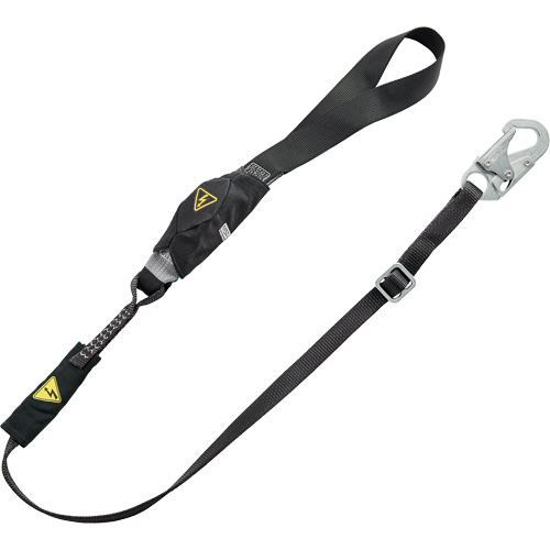V-Series Utility Energy Absorbing Lanyard, 6', Snap Hook Center, Snap Hook Leg Ends, Nylon Industrial Sales
