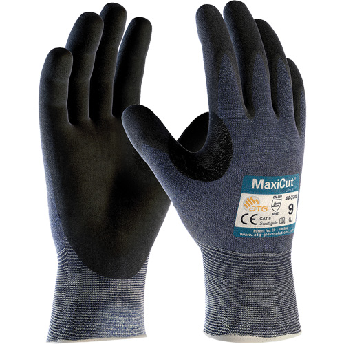Gants r&eacute;sistants aux coupures compatibles avec les &eacute;crans tactiles ATG MaxiCut Ultra, T-petit, Calibre 15, Rev&ecirc;tement Nitrile, ASTM ANSI niveau A3/EN 388 niveau 5/EN 388 niveau C Industrial Sales