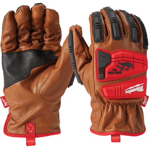 Gants en peau de ch&egrave;vre Impact, Petit, Paume en Cuir fleur Industrial Sales