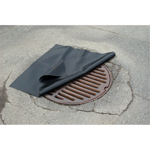 Couvercles de drains en n&eacute;oprene, Carr&eacute;e, 36" lo x 36" la Industrial Sales
