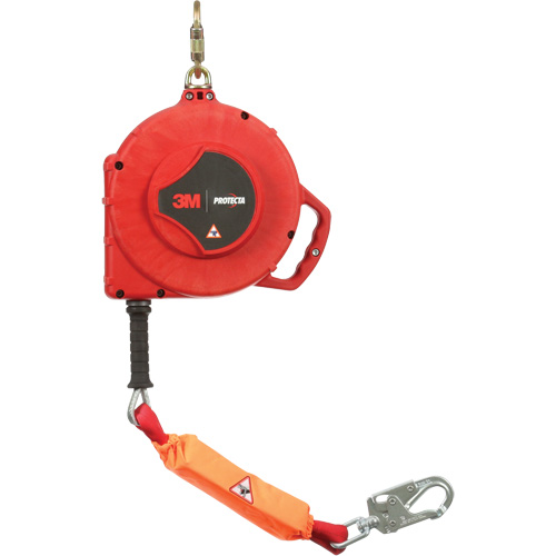 Cordage de s&eacute;curit&eacute; autor&eacute;tractable Rebel, 50', Acier galvanis&eacute;, Pivotant Industrial Sales
