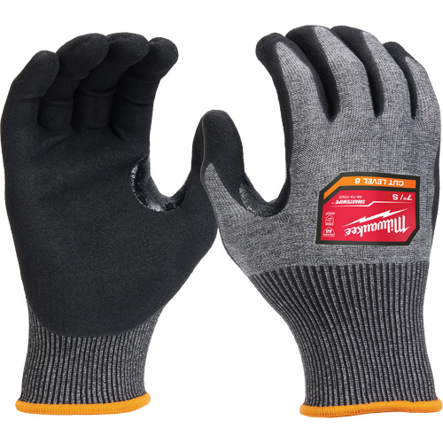 Gants enduits par trempage &agrave; dext&eacute;rit&eacute; &eacute;lev&eacute;e, Taille Petit, Calibre 18, Rev&ecirc;tement Nitrile, Enveloppe en Nylon/Poly&eacute;thyl&egrave;ne/Tungst&egrave;ne, ASTM ANSI niveau A8/EN 388 niveau F Industrial Sales