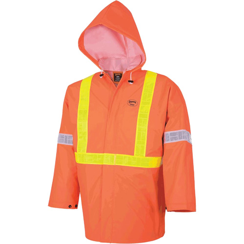 R85 Ensemble imperm&eacute;able de s&eacute;curit&eacute; 3 pi&egrave;ces ignifuge Element FR, Petit, Orange haute visibilit&eacute; Industrial Sales