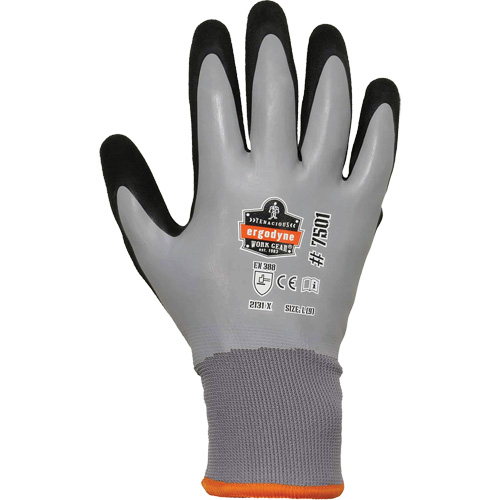 ProFlex 7501 Coated Waterproof Winter Work Gloves, Small, Nitrile/Latex Coating, 10/15 Gauge, Polyester Shell Industrial Sales