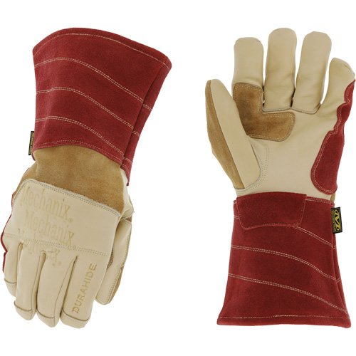 Gants de soudage Flux pour soudage au chalumeau, Cuir fleur de vache, Taille 8 Industrial Sales