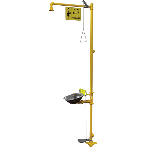 Poste de douche oculaire & douche de s&eacute;curit&eacute; Halo Industrial Sales