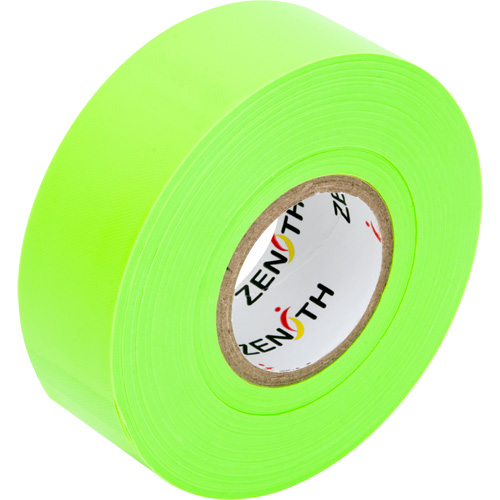 Flagging Tape, 1.1875" W x 164' L, Fluorescent Green Industrial Sales