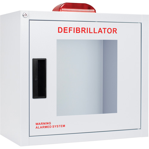 Standard Large AED Cabinet with Alarm & Strobe, Zoll AED Plus&reg;/Zoll AED 3/Cardio-Science/Physio-Control For, Non-Medical Industrial Sales