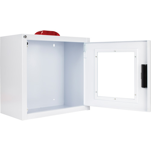 Standard Large AED Cabinet with Alarm & Strobe, Zoll AED Plus&reg;/Zoll AED 3/Cardio-Science/Physio-Control For, Non-Medical Industrial Sales