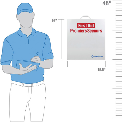 Armoire pour premiers soins SmartCompliance, R&eacute;pond &agrave; la norme CSA Z1220-17 type 2 environnements &agrave; faible risque, Moyen (26-50 travailleurs) Industrial Sales