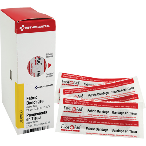 Recharge de bandages adh&eacute;sifs SmartCompliance, Rectangulaire/carr&eacute;e, 3", Tissu, Non st&eacute;rile Industrial Sales