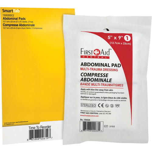 SmartCompliance&reg; Refill Abdominal Trauma Pads Industrial Sales